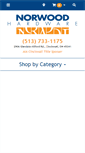 Mobile Screenshot of norwoodhardware.com